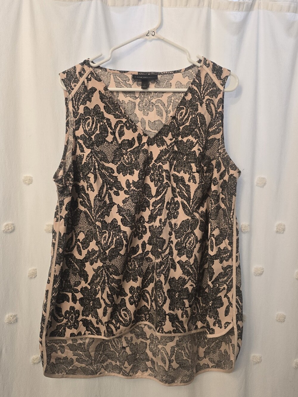 Lane Bryant Lace-Effect Sleeveless Shell Tank Top Size 14